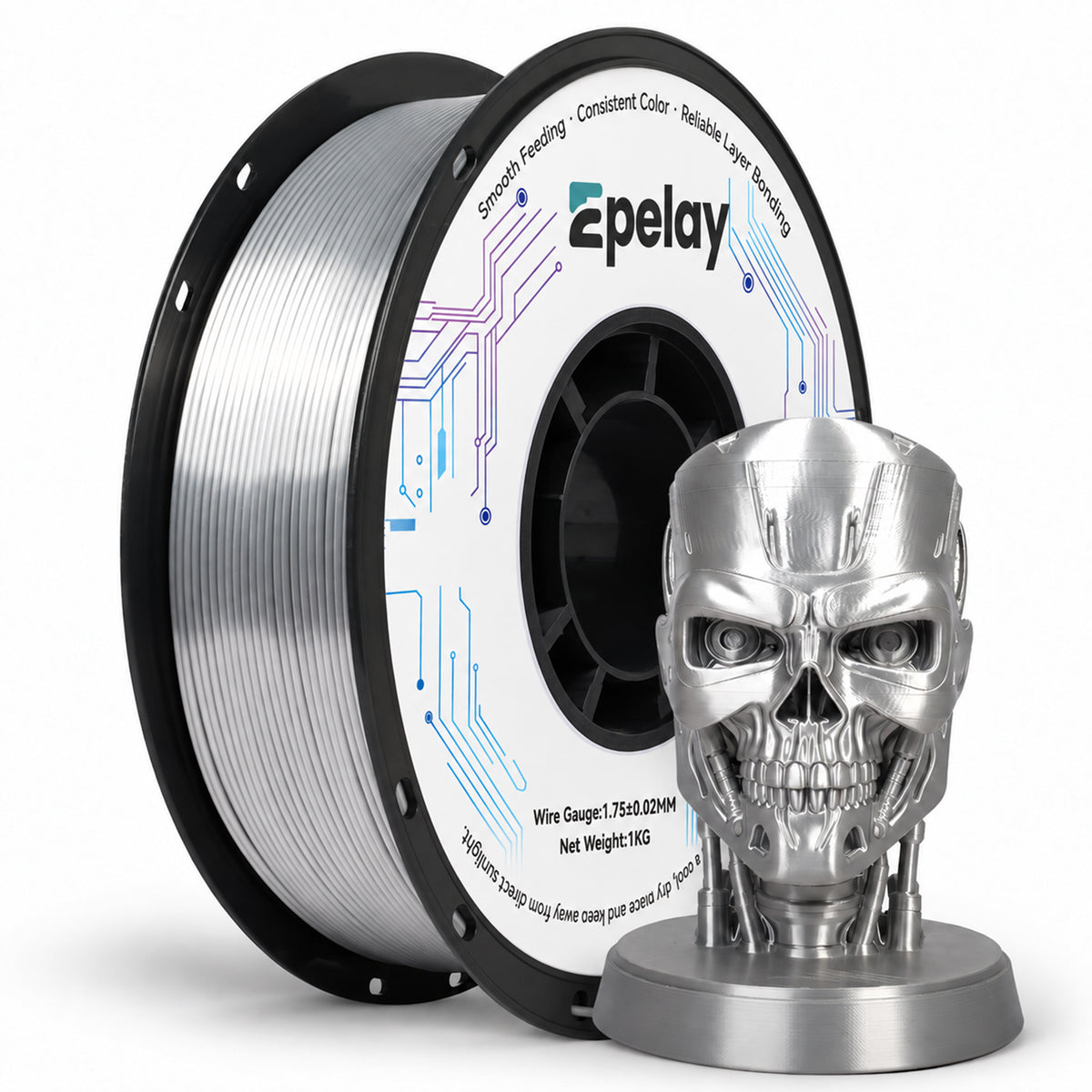 EPELAY PLA+ 3D Printer Filament 1.75mm, 1kg