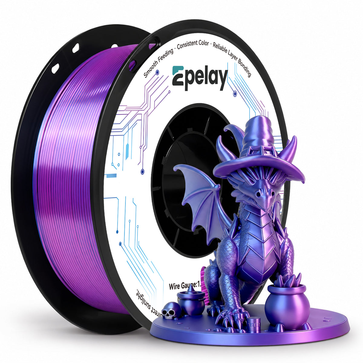 EPELAY PLA+ 3D Printer Filament 1.75mm, 1kg