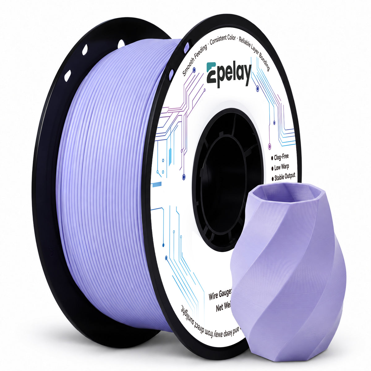 EPELAY PLA+ 3D Printer Filament 1.75mm, 1kg