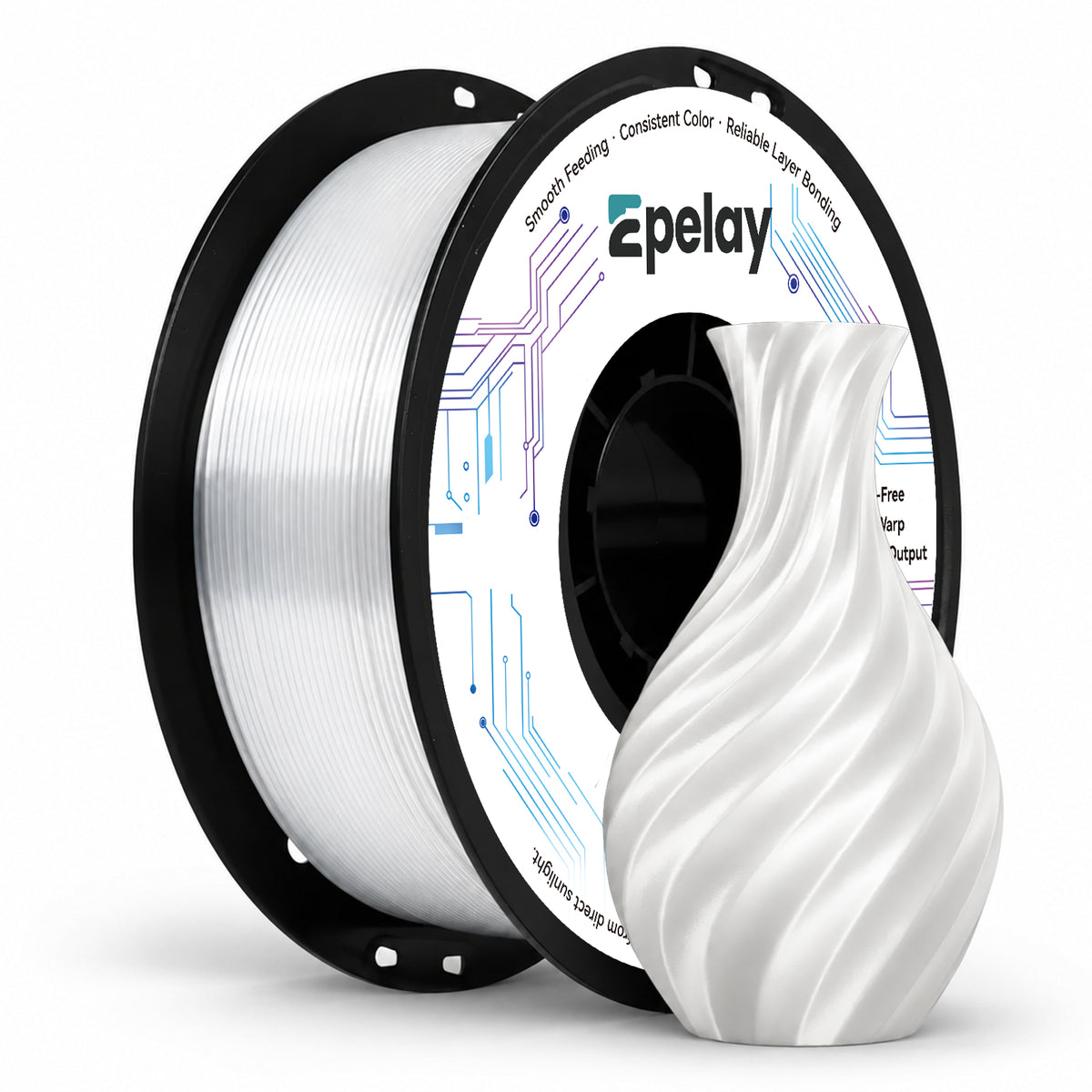 EPELAY PLA+ 3D Printer Filament 1.75mm, 1kg