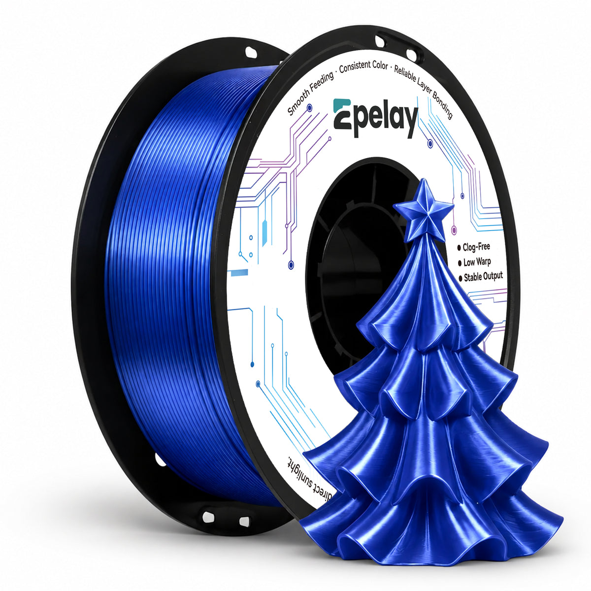 EPELAY PLA+ 3D Printer Filament 1.75mm, 1kg